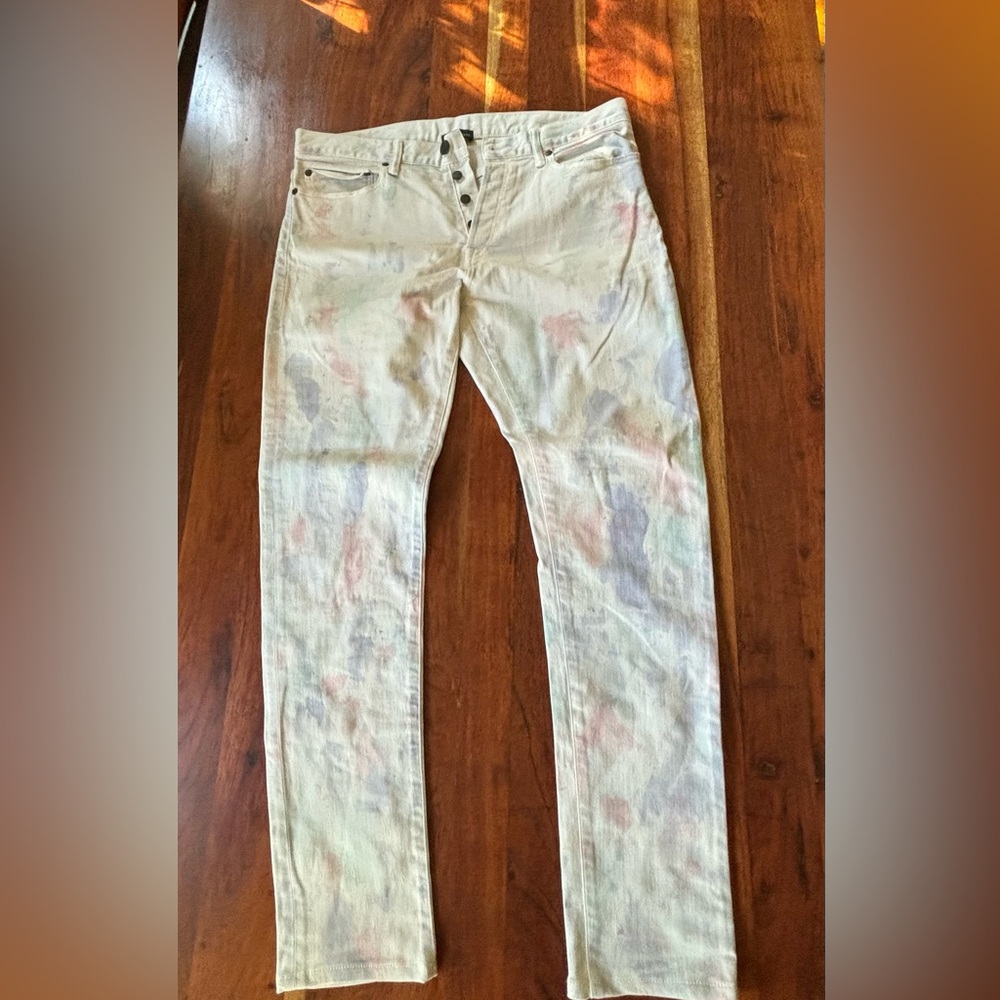 John Elliot painted painters jeans